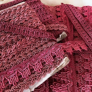 Gorgeous Hues, Floppy Vintage Rayon Gimp Braids - Great Touch - Just Yummy ! Craft Passementerie Cushions Lampshades Bags