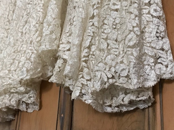 ladies cream lace dress