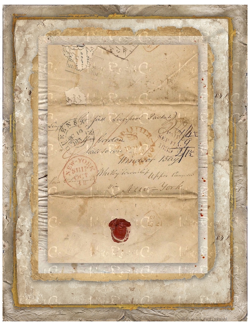 PAPERPACK #1 Grunge Old Paper Pages Gilt Framing Scrapbook Background Photo Mat Lace Craft Digital Download Printable Collage Decoupage