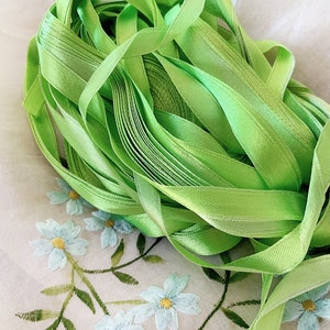 1m Vintage Satin Band - Bastel Puppen Kostüme Lampenschirme