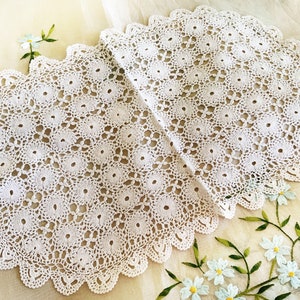 Ultra Fine Vintage Handmade Hand Crocheted Doily