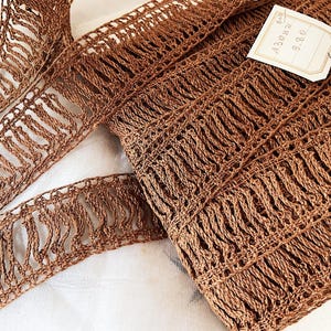French Vintage Handmade Linen Lace - Craft Costumes Pillows Lampshades Bags