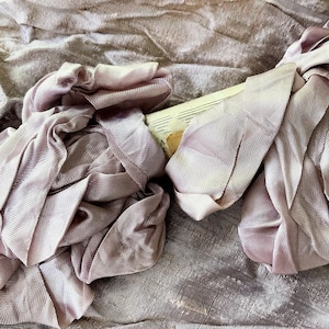 Vintage Dusky Lila Satin Band - Bastel Puppen Kostüme Kissen