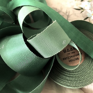 Summer Greens 2 - Vintage Silk & Rayon Petersham