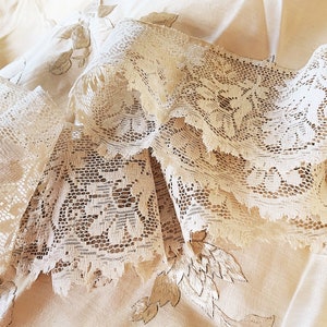 Vintage Nottingham Lace - Salvage Craft Lace