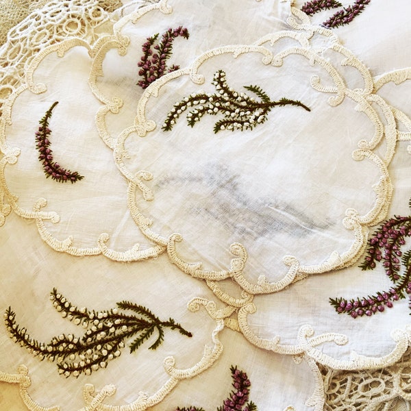 Embroidered Dressing Table Mats Etsy