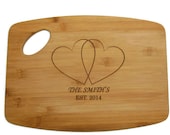 Personalized Cutting Board, Personalized Wedding Gift, Custom Engraved Bamboo Cutting Boards, Wedding Gifts, Housewarming Gifts