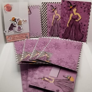 Letter writing set, stationery assortment, stationery set, stationery paper, envelopes, writing paper, gifts for her, penpal, Halloween