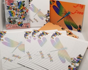 Letter writing set, stationery assortment, stationery set, stationery paper, envelopes, notepad, sticker pack, writing paper, floral paper