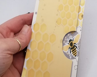 Yellow bees notepad, blank notepad, memo pads, stationery paper, school supplies, office supplies, to do list, reminders, desk pads, bees