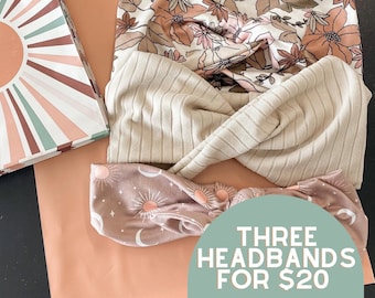 Paquete de diademas: ¡3 por 20!