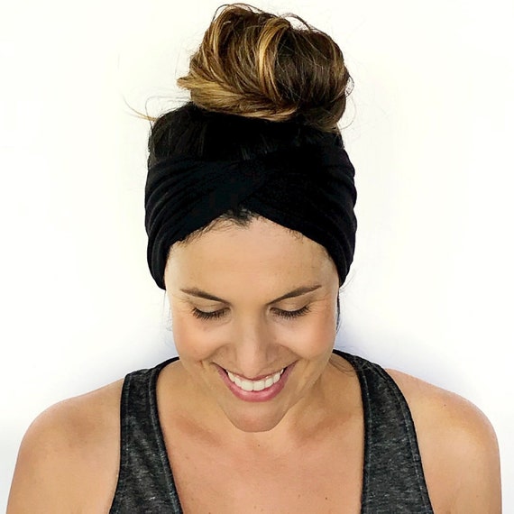 Workout Headband Wide Headband Twisted headband Nonslip Headband Yoga Headband Exercise Headband Turban Headband