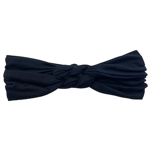 Black Braided Headband - Braid Headband - Sailor Knot Headband - Yoga Headband - Workout Headband