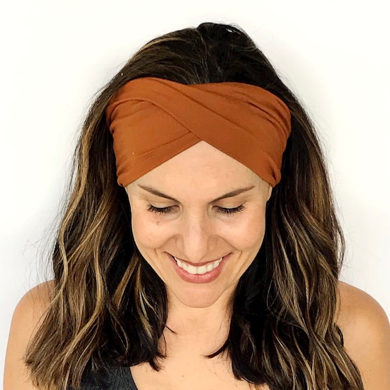 Double Twisted Headbands Blush Double Twist Headband - Turban Headband - Wide  main image 4