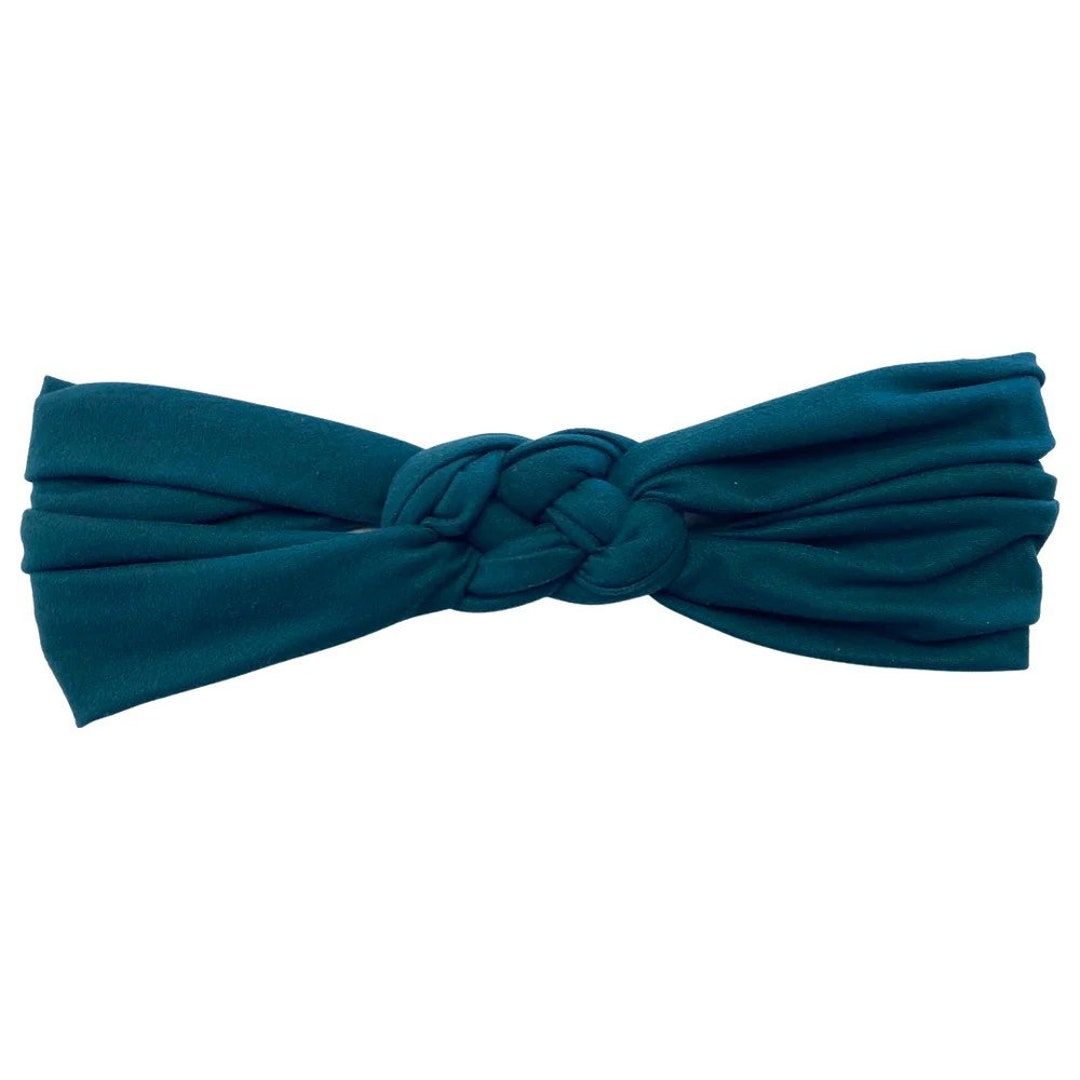 Emerald Green Braided Headband Braid Headband Sailor Knot Headband Yoga Headband Workout