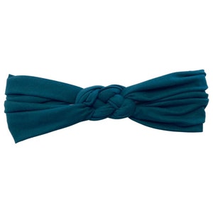 Emerald Green Braided Headband - Braid Headband - Sailor Knot Headband - Yoga Headband - Workout Headband