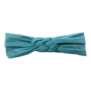 Fiji Blue Braided Headband - Braid Headband - Sailor Knot Headband - Yoga Headband - Workout Headband