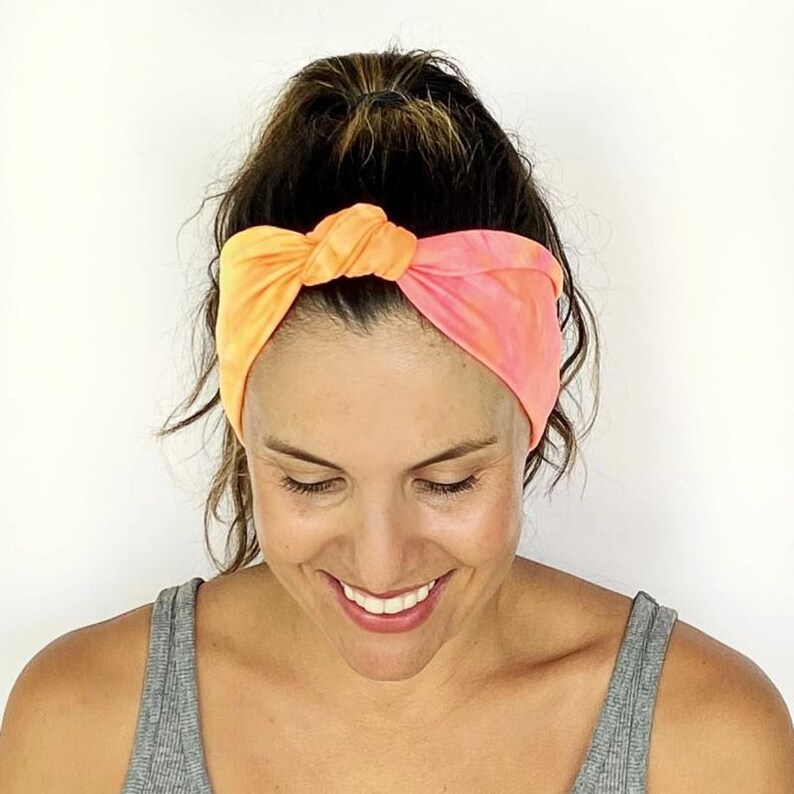 pastel tie dye headband