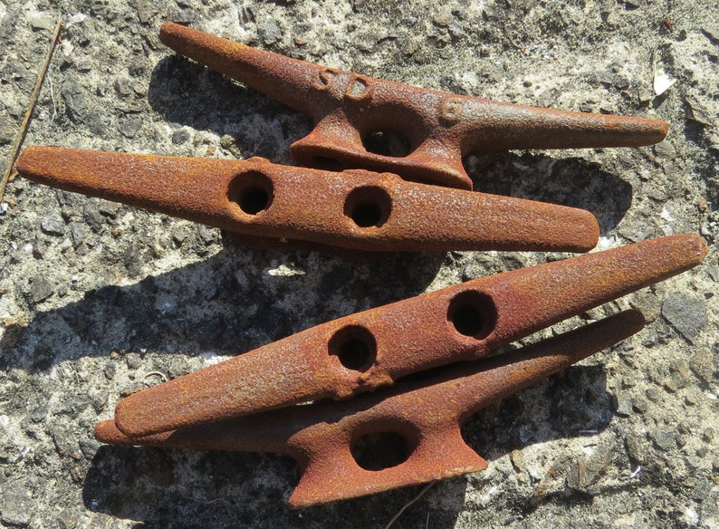 6 CLEAT Lot4 Rustic Metal Boat Ship Dock CLEATS Marine Etsy