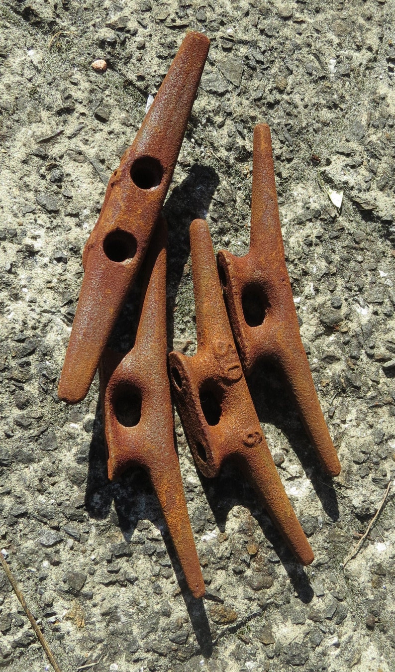 6 CLEAT Lot4 Rustic Metal Boat Ship Dock CLEATS Marine Etsy