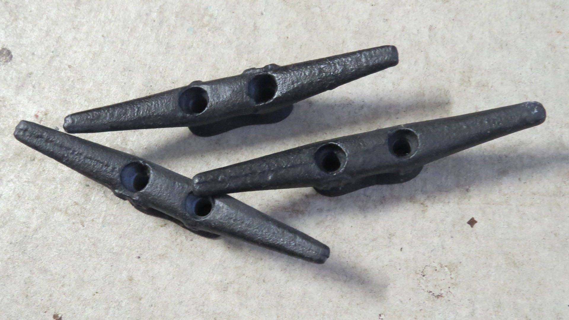 6 CLEAT Lot3 Galvanized Metal Boat Ship Dock CLEATS Red Etsy