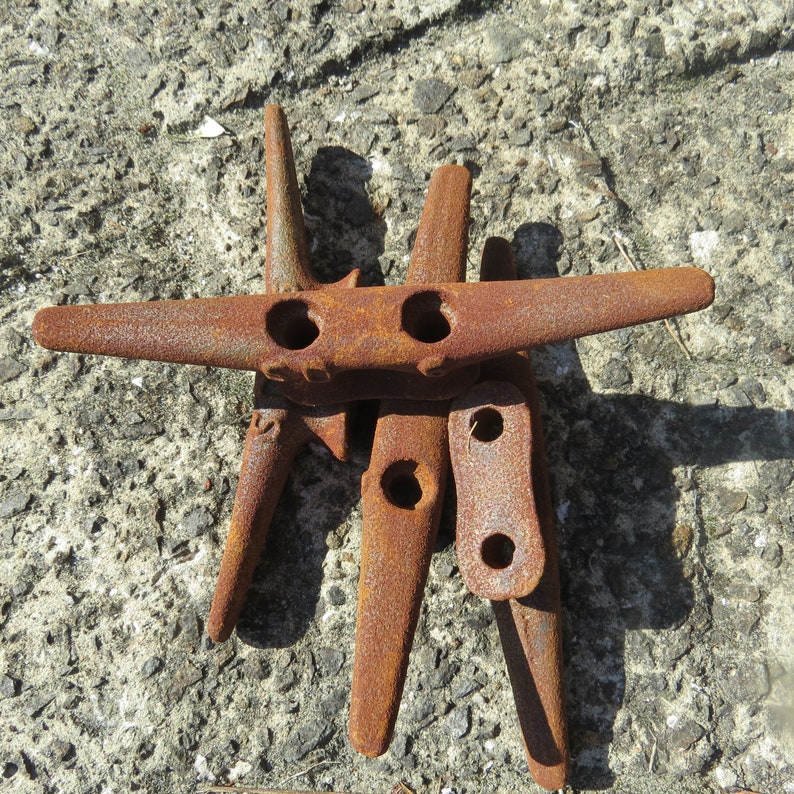 6 CLEAT Lot4 Rustic Metal Boat Ship Dock CLEATS Marine Etsy