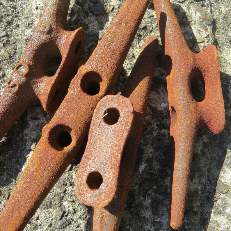 6 CLEAT Lot4 Rustic Metal Boat Ship Dock CLEATS Marine Etsy