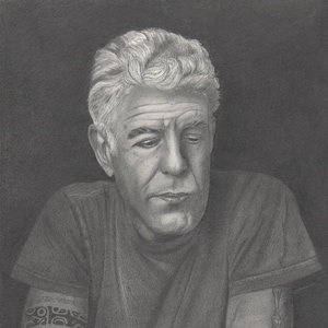 Anthony Bourdain Drawing - Digital Download