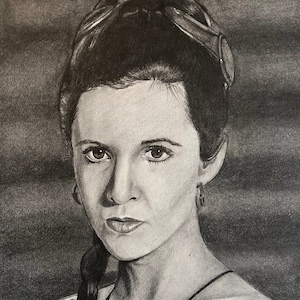 Princess Leia Drawing - Digital Download