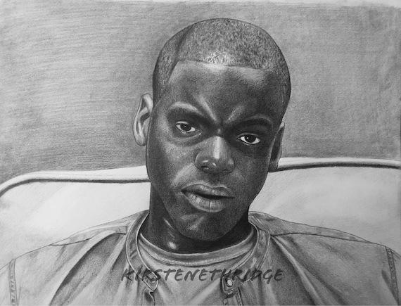 Get Out Daniel Kaluuya Original Drawing