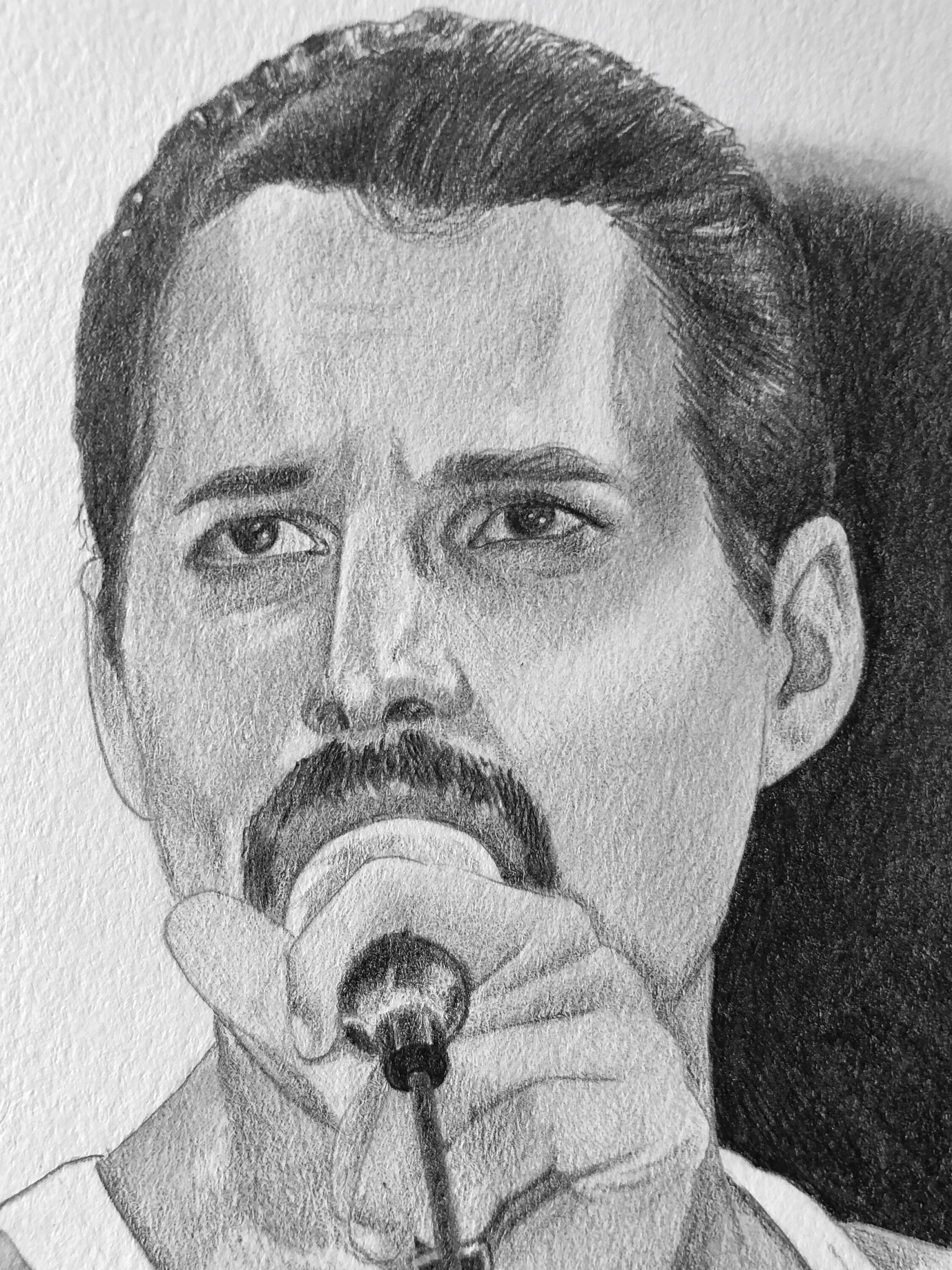 Freddie Mercury - Original Drawing - Etsy Canada