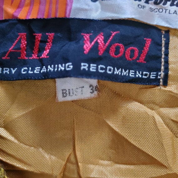 Vintage 60s Mod Laird Portch Scotland Plaid Wool … - image 7
