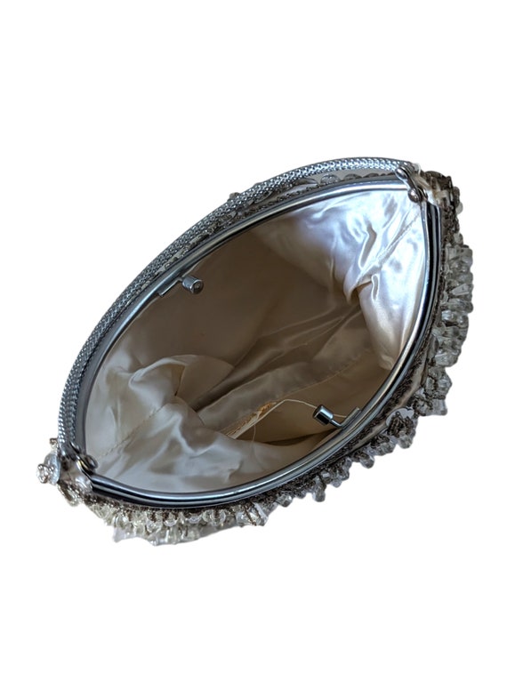 Vintage 60s Richere Evening Bag By Walborg Silver… - image 3