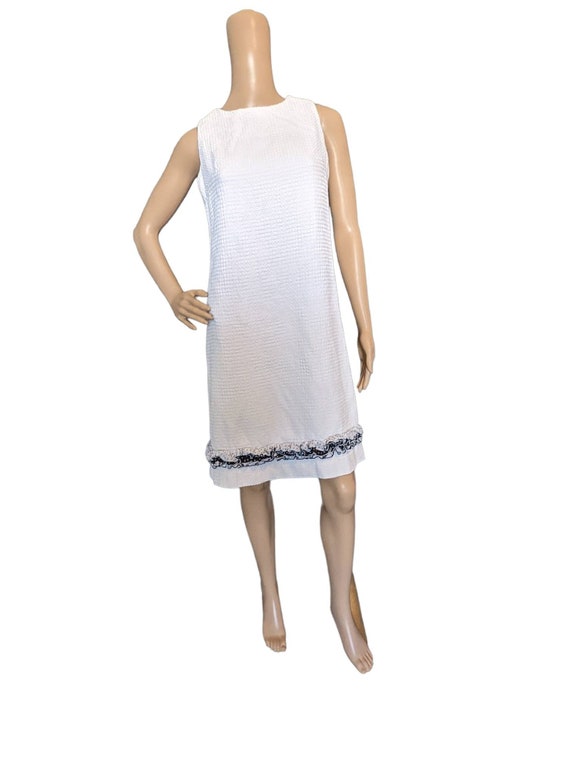 Vintage 60s Kelita Waffle Knit Mod Gogo Mini Dres… - image 2