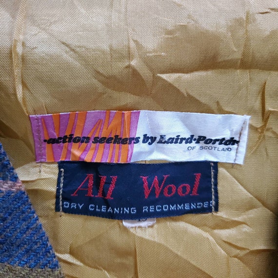 Vintage 60s Mod Laird Portch Scotland Plaid Wool … - image 8