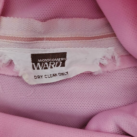 Vintage 70s Montgomery Ward Pink Mod Suede Accent… - image 7