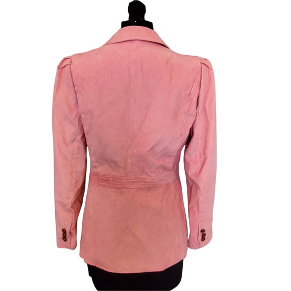 Vintage NOS New 70s Pink Courderoy Blazer Jacket … - image 4