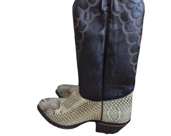 Cobra Buckle Strap Embellished Boots