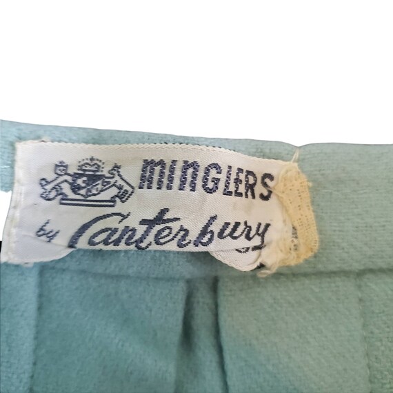 Vintage 50s Minglers by Canterbury Pale Green Woo… - image 5