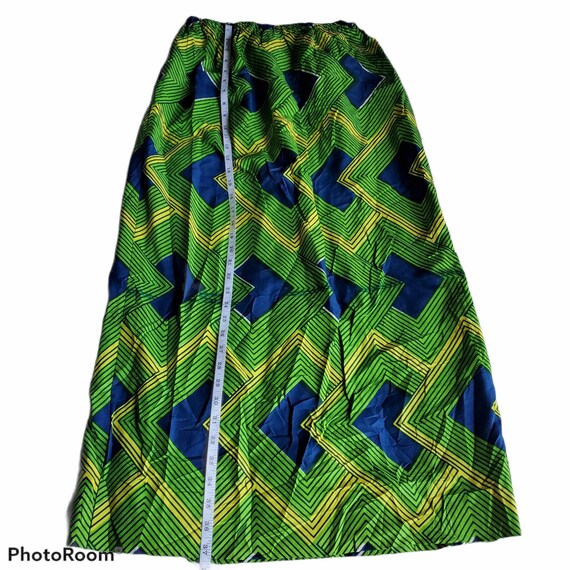 Vintage Retro 60s Maxi Skirt Pop Art Geometric Ps… - image 7