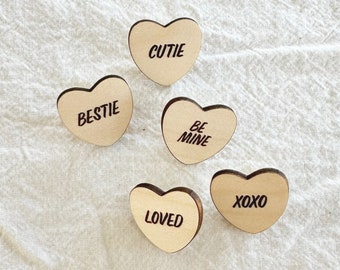 Valentine's Sweethearts Pins (Set of 5)