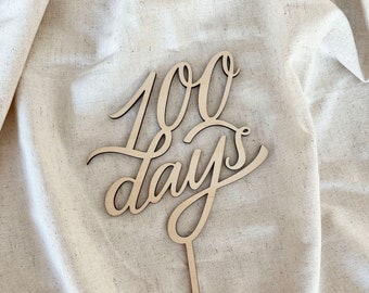 Adorno para tarta de 100 días.