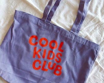 Bolsa de algodón lavado morado – Kids Club