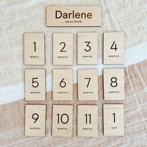 Milestone Cards - Rectangle Modern and Custom Name Card