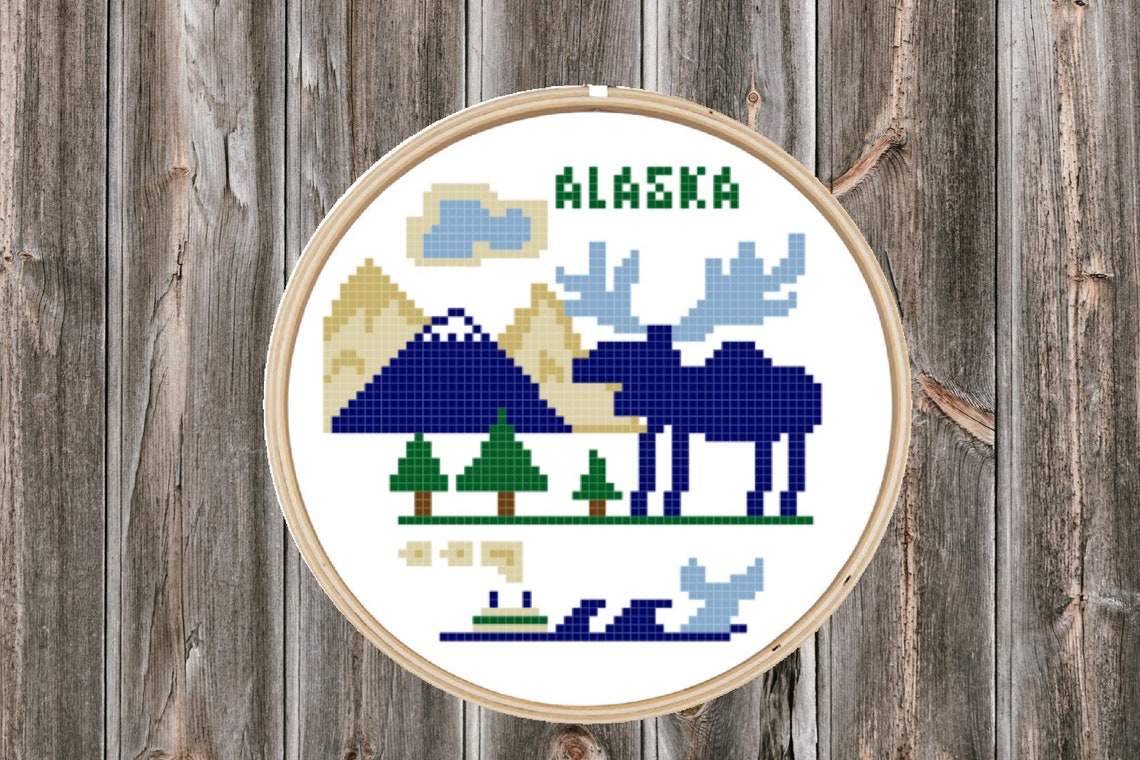 Alaska Cross Stitch Pattern Etsy