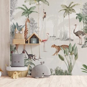 Djungeltapet - WILDLIFE'S PLACEGROUND (Skal-och-klistra-tapet) bild 3