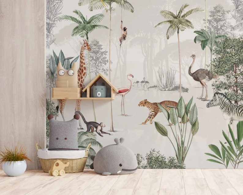 Jungle Wallpaper WILDLIFE'S PLAYGROUND image 3