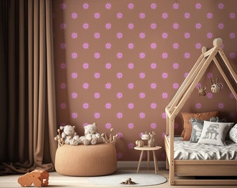 Wallpaper on roll - Sunny terra pink
