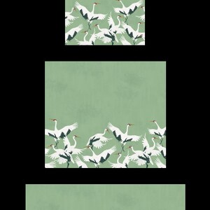 Carta da parati con uccelli - CICOGNA verde immagine 4