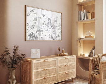 Tapete - Volles wandgroßes Bild - GRADIENT beige/aubergine